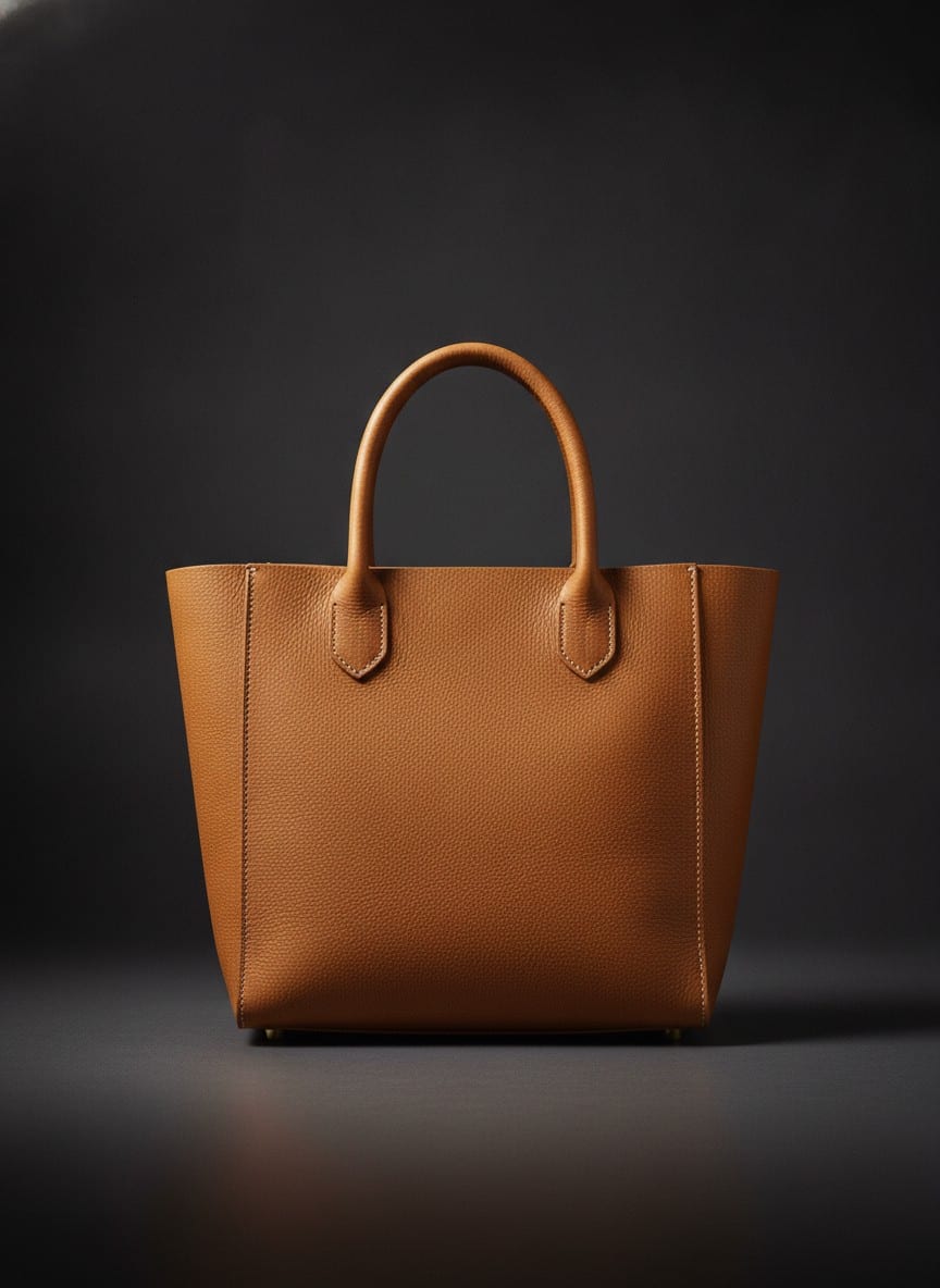 Leather tote